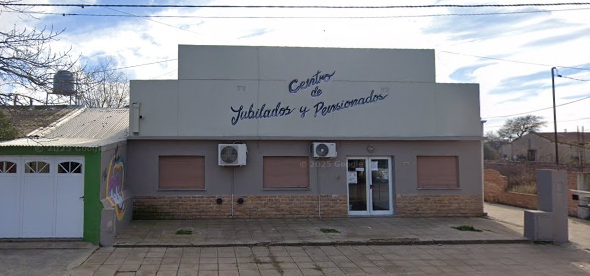Frente del Centro de Jubilados y Pensionados de Winifreda
